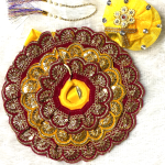 Royal Red-Yellow Laddu Gopal Dress with Pagdi