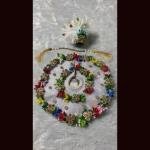 Elegant Floral Laddu Gopal Dress Set with Pagdi