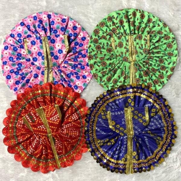 Set of 4 Colorful Laddu Gopal Dresses – Daily Wear Combo